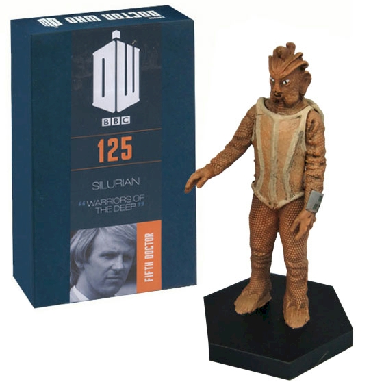 Doctor Who Figure Silurian Warriors Of The Deep Eaglemoss Boxed Model Issue #125 DAMAGED PACKAGING