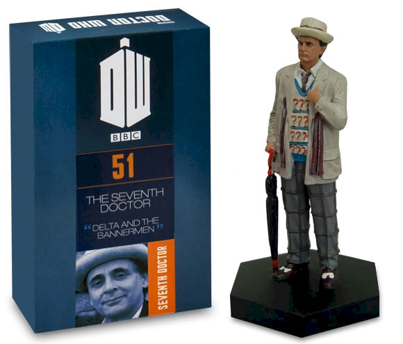 Doctor Who Figure 7th Sylvester McCoy Eaglemoss Boxed Model Issue #51