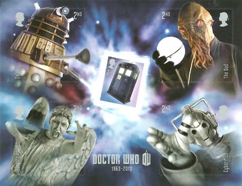 Doctor Who Royal Mail 50th Anniversary Monster Miniature Stamp Sheet