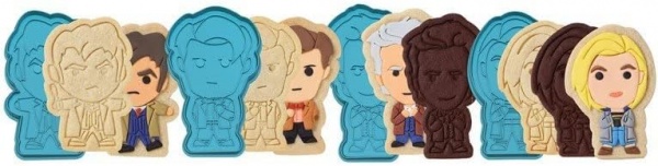 Doctor Who Time Lord Cookie Cutter & Tea Towel Set in Tin