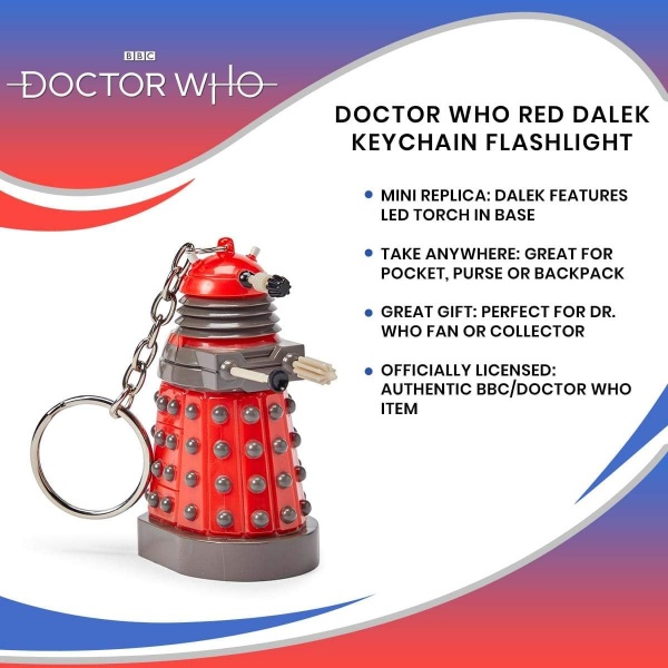 Doctor Who Zeon Dalek Key Ring Chain Torch