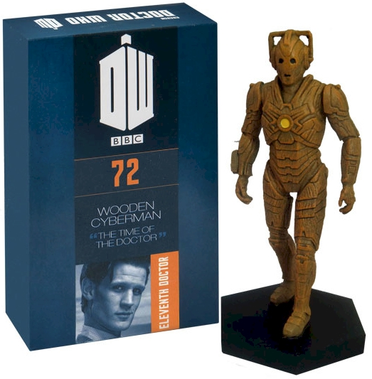 Doctor Who Figure Wooden Cyberman Eaglemoss Boxed Model Issue #72