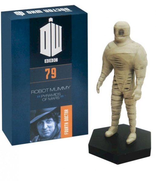 Doctor Who Figure Robot Mummy from The Pyramids of Mars Eaglemoss Boxed Model Issue #79 DAMAGED PACKAGING