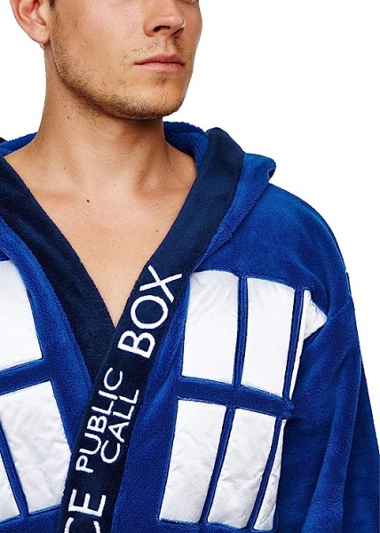 Doctor Who Tardis Luxury Fleece Bathrobe