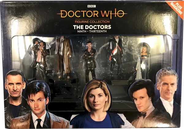 Doctor Who Eaglemoss Figure Box Set #10 The Doctors Ninth to Thirteenth DAMAGED PACKAGING