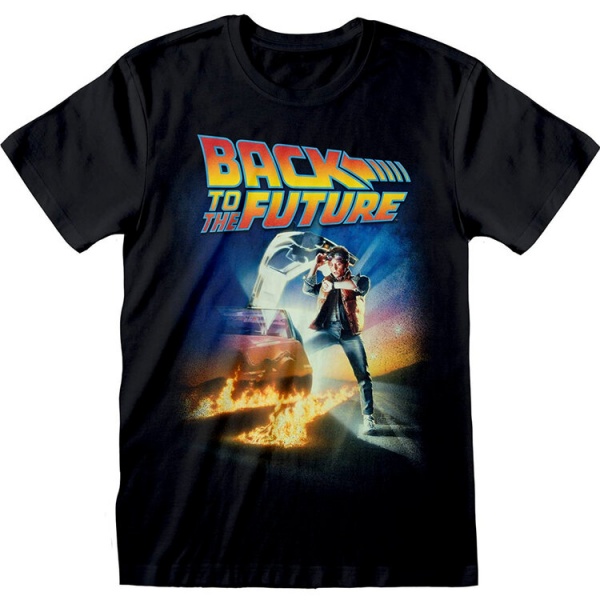 Back to the Future 'Poster' Black Adult T-Shirts