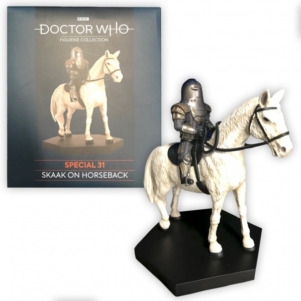 Doctor Who Figure Sontaran Skaak on Horseback Eaglemoss Boxed Model Issue #S31 DAMAGED PACKAGING