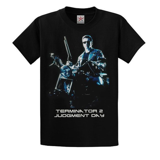 Terminator 2: Judgement Day 'Movie Poster' Black Adult T-Shirts