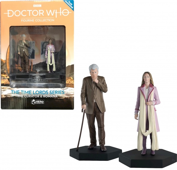 Doctor Who Figure Set The Curator & Romana Eaglemoss Time Lord Box #1