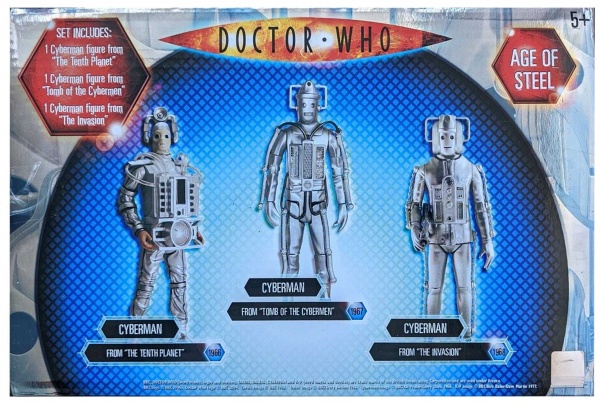 Rare Doctor Who Age of Steel Exclusive Cyberman Collectors Figure Set