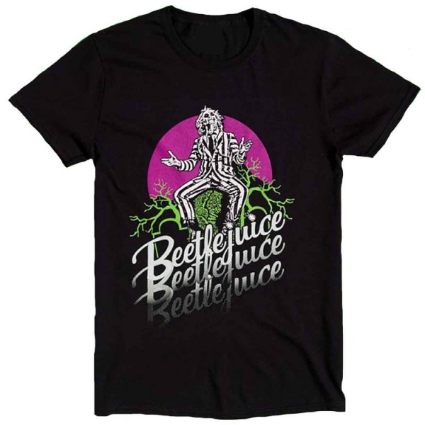 Beetlejuice 'Betelgeuse' Black Adult T-Shirts