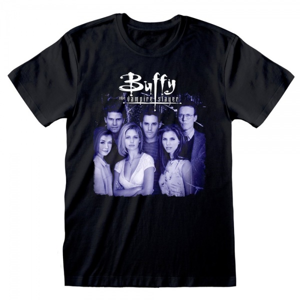 Buffy the Vampire Slayer 'Group' Black Adult T-Shirts