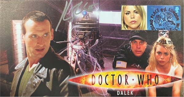 Doctor Who 2005 Series 1 Episode 6 Dalek Collectors Stamp Cover Signed JOHN SCHWAB