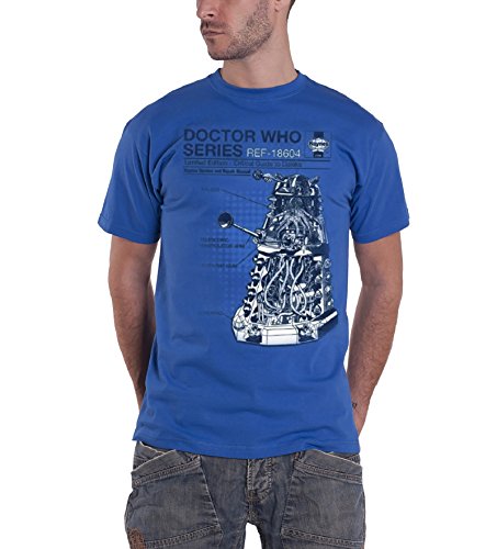 Doctor Who Haynes Critical Dalek Blue Adults T-Shirts
