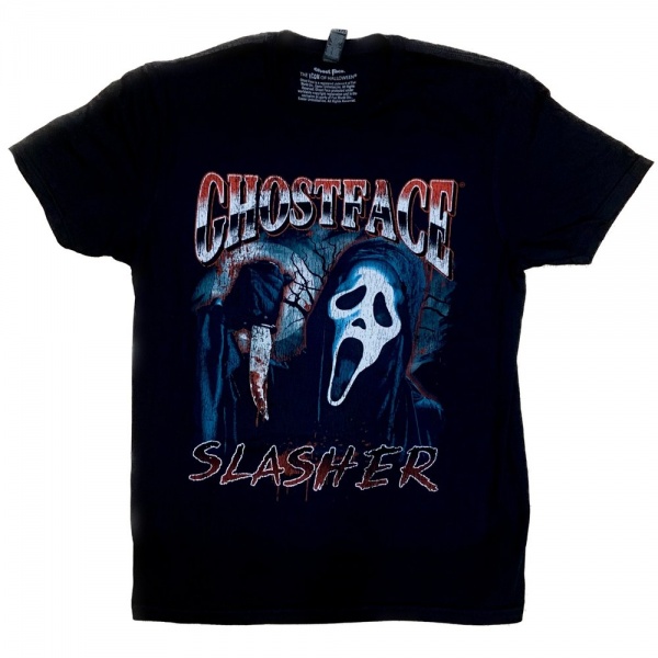 Ghostface 'Slasher' Black Adult T-Shirts