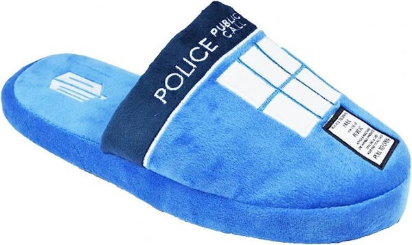 Doctor Who Tardis Mule Slippers - Adults One Size 6-11