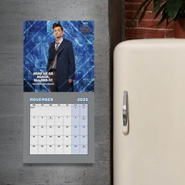 Doctor Who Official Classic Edition 2025 Square Wall Calendar