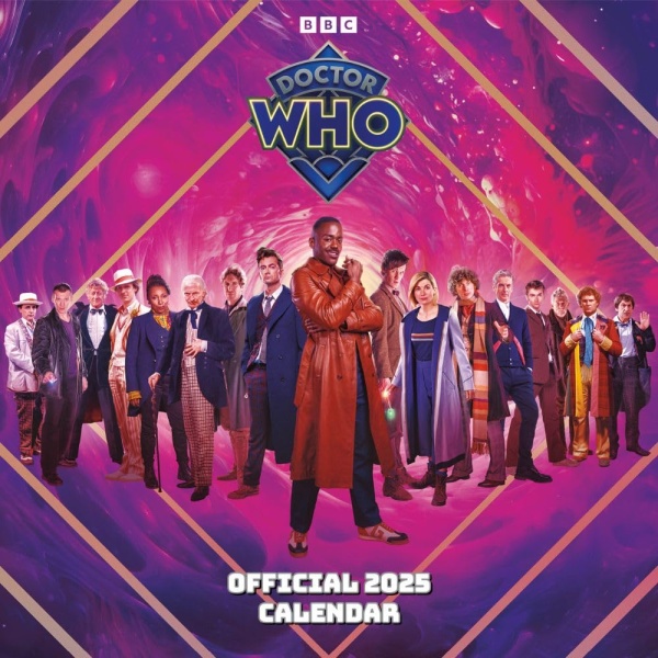 Doctor Who Official Classic Edition 2025 Square Wall Calendar