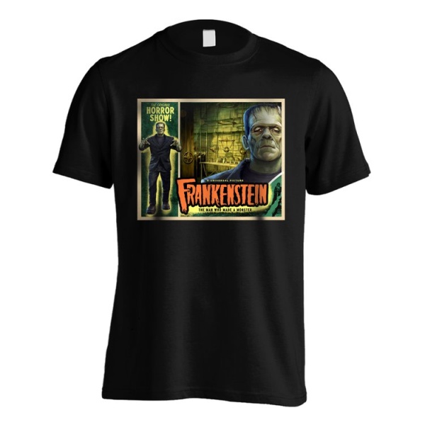 Universal Monsters 'Frankenstein' Black Adult T-Shirts