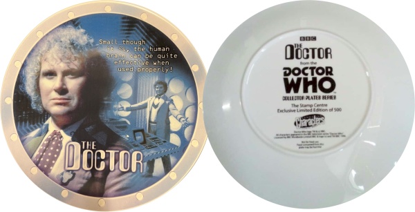 Doctor Who Sixth Doctor Colin Baker Exclusive Limited Edition Collectors  Plate