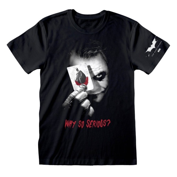 DC Batman The Dark Knight 'Why So Serious' Black Adult T-Shirts