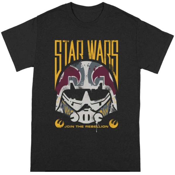 Star Wars: Rebels 'Ezra Helmet' Black Adult T-Shirts