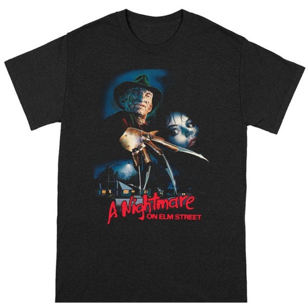 A Nightmare on Elm Street 'Vintage Poster' Black Adults T-Shirts