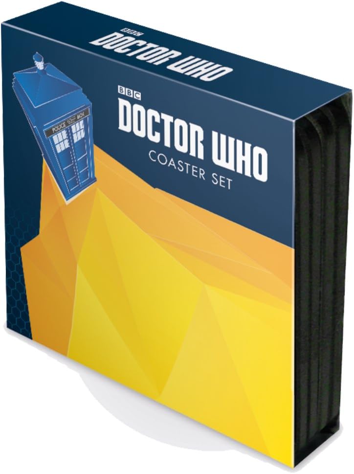 Doctor Who Official Cork Backed Coasters 4 Different Designs - Serving ...