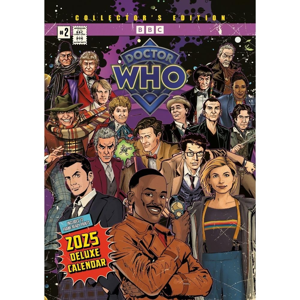 Doctor Who 2025 Deluxe A3 Pull Out Poster Calendar