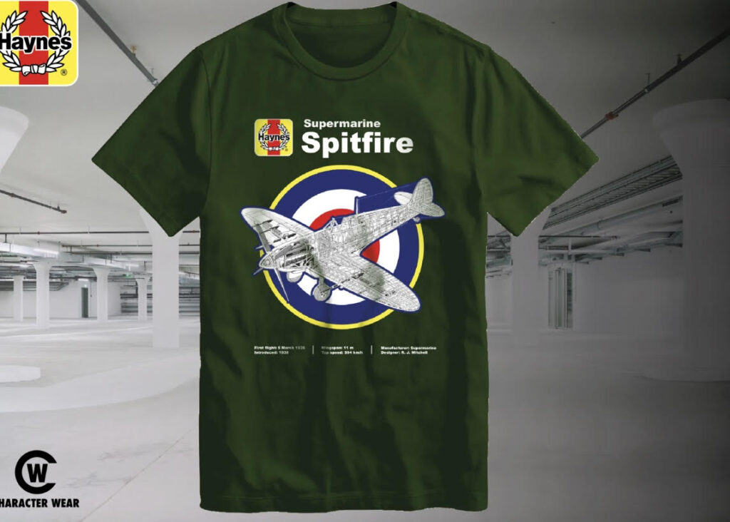 Haynes Workshop Manual 'Supermarine Spitfire' Green Adult T-Shirts