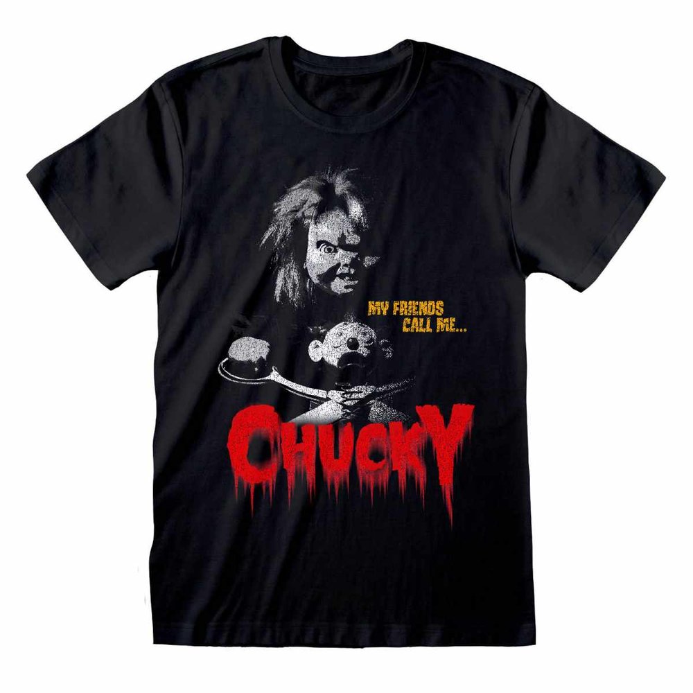 Child's Play 'Scissors' Black Adult T-Shirts