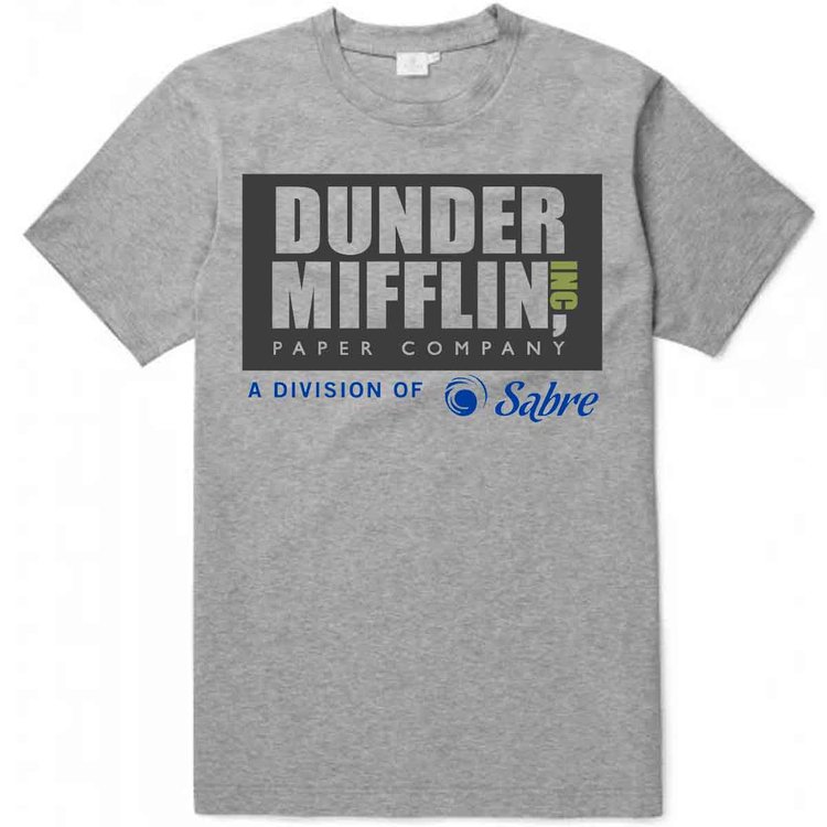 The Office 'Dunker Mufflin' Grey Marl Adult T-Shirts