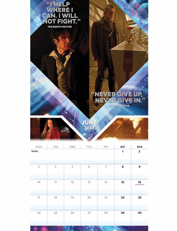 Doctor Who Official 2024 Wall Calendar Serving Who Fans And   Hcssq3aaczc 