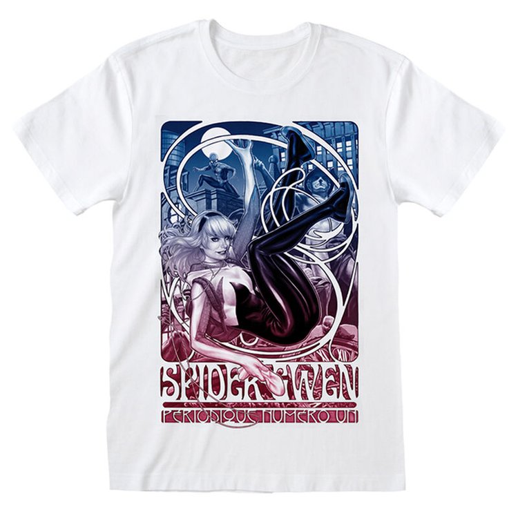 Marvel: Spider-Man 'Spider-Gwen' White Adult T-Shirts