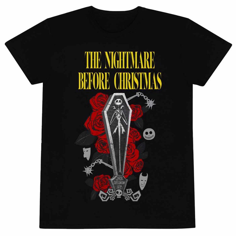 The Nightmare Before Christmas 'Coffin' Black Adult T-Shirts