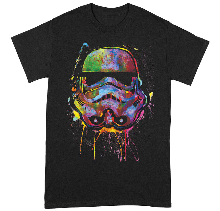 Star Wars 'Stormtrooper Splat' Black Adult T-Shirts