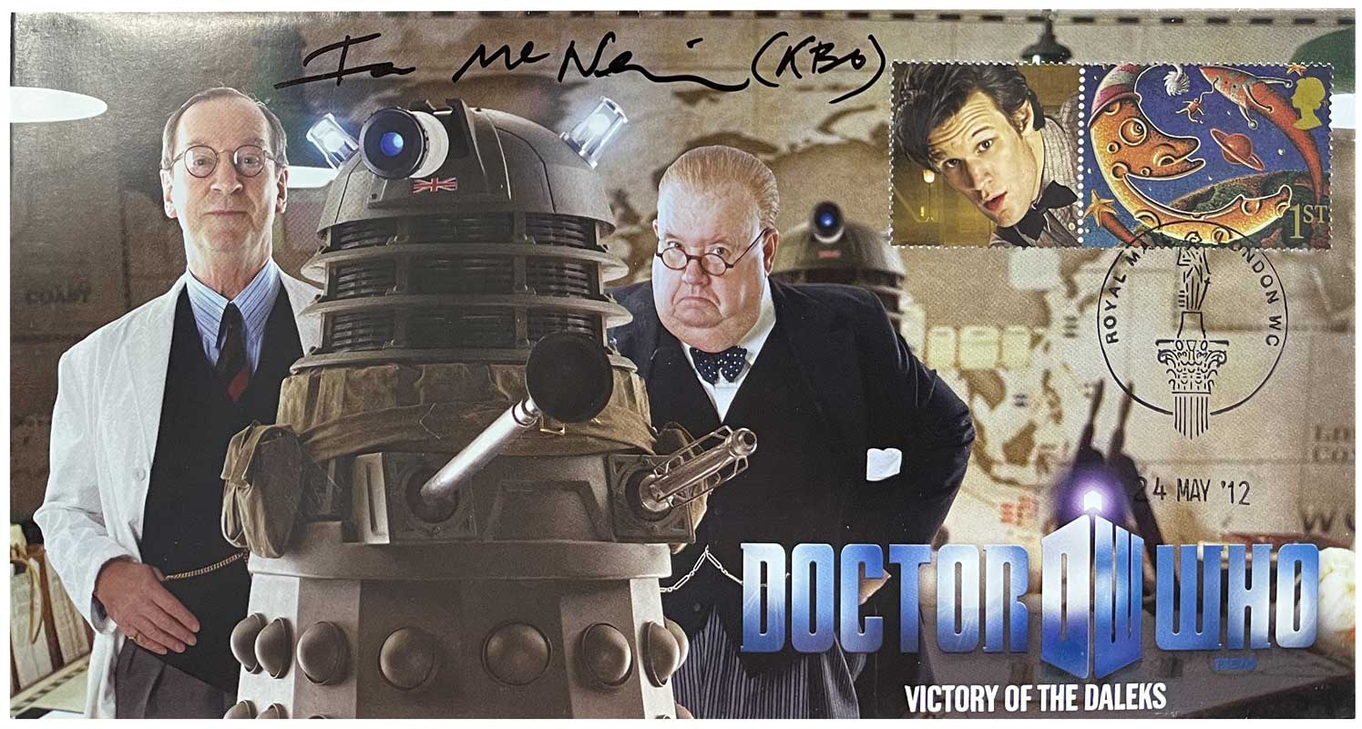 Doctor Who 2010 Series 5 Episode 3 Victory of the Daleks Collectors Stamp Cover Signed IAN McNEICE