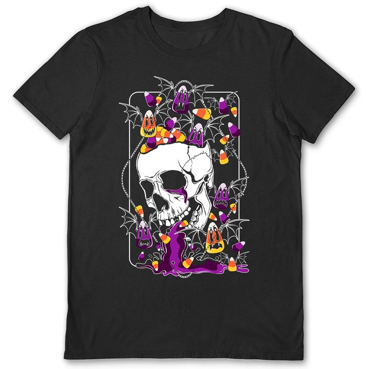 Von Kowen 'Death by Candy' Black Adult T-Shirts