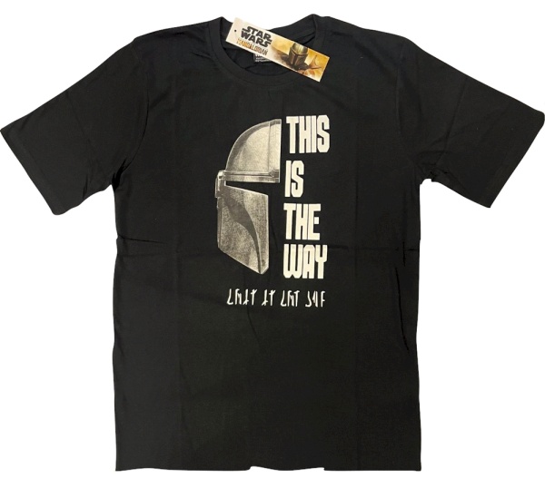 Star Wars The Mandalorian 'This is the Way' Black Adult T-Shirts