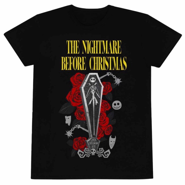 The Nightmare Before Christmas 'Coffin' Black Adult T-Shirts