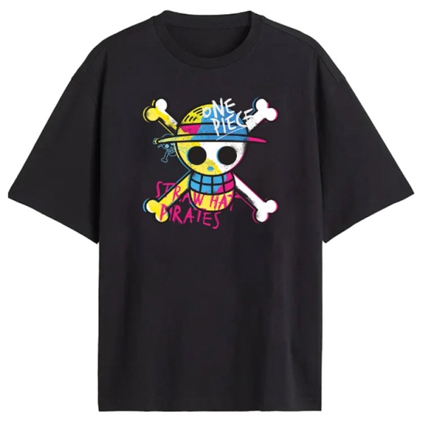 One Piece 'Straw Hat Pirate' Black Adult T-Shirts